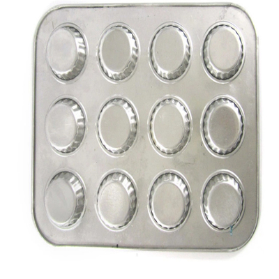 RK Bakeware China Foodservice NSF 12 xícaras de panela de muffin de alumínio e bandeja de bolinhos