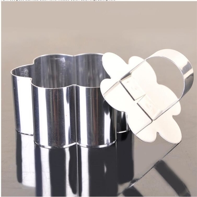 RK Bakeware China Foodservice NSF Mini Cooking Flower Cake Moldes de lata para assar, Engraçado SS Pasty Cake Ring