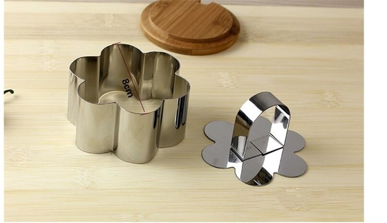 RK Bakeware China Foodservice NSF Mini Cooking Flower Cake Moldes de lata para assar, Engraçado SS Pasty Cake Ring