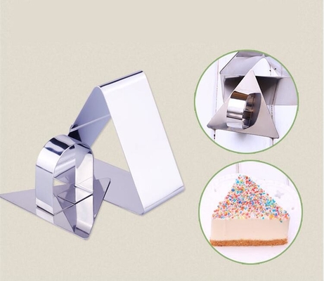 RK Bakeware China Foodservice NSF Triângulo Mousse Cake Ring Ring Mold Cut Biscoitos Mould Cake Bakeware