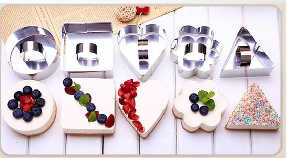 RK Bakeware China Foodservice NSF Triângulo Mousse Cake Ring Ring Mold Cut Biscoitos Mould Cake Bakeware