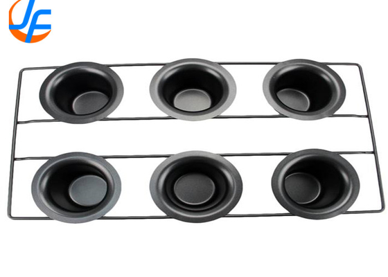 RK Bakeware China Foodservice NSF 6 Copas de aço inoxidável Nonstick Popover Pan