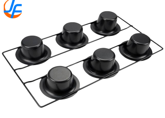 RK Bakeware China Foodservice NSF 6 Copas de aço inoxidável Nonstick Popover Pan