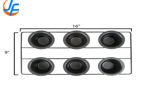 RK Bakeware China Foodservice NSF 6 Copas de aço inoxidável Nonstick Popover Pan