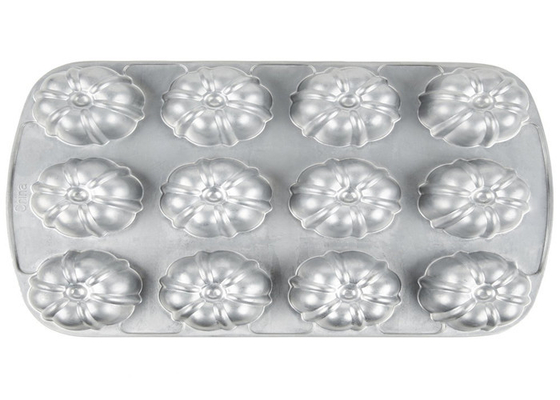 RK Bakeware China Foodservice NSF 12 Compartimento Bundtlette Alumínio Muffin Cake Pan Grau Comercial