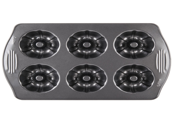 RK Bakeware China Foodservice NSF Mould de bolo de aço inoxidável Fluted Mini Bundt Cake Pan