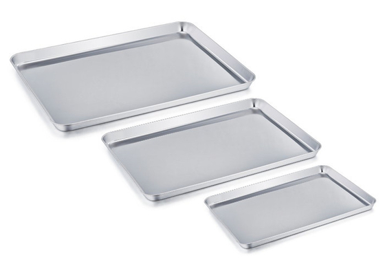 RK Bakeware China Foodservice NSF Retângulo de aço inoxidável de cozimento bandeja de pizza biscoito de pão bandeja de cozimento