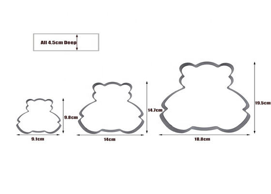 RK Bakeware China Foodservice NSF Moldura de bolo de alumínio, Mousse Mouse Moulding Mousse Anéis de bolo