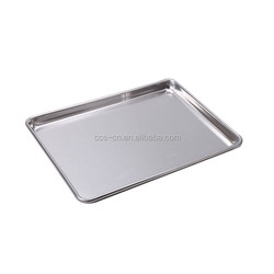 Comércio 10'*6'*1' 0,8 mm retângulo panela de pão de cozinha hambúrguer ou hambúrguer ou hot dog pan panela de cozinha panela de alumínio