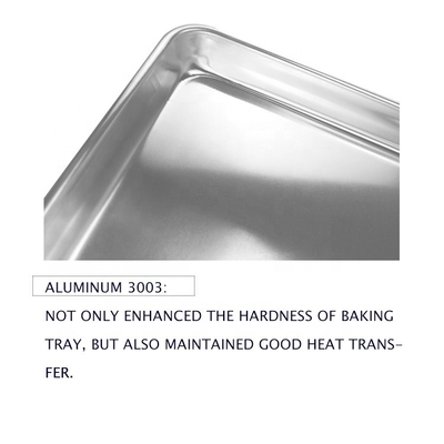 400x600 mm Pan de chapa de metal Caixa de fio na borda 0,9 mm espessura Forno de cozimento