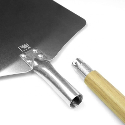 Ferramentas de Forno 83cm Alumínio Pizza Peel com Mão de Madeira Removível Pizza Schep 12x14