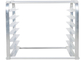 RK Bakeware China Foodservice NSF Stainless Steel Baking Tray Rack Trolley Design elaborado com múltiplas camadas