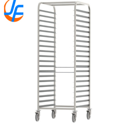 RK Bakeware China-16 Pan Aluminium End Load Sheet / Bun Pan Rack para Reach-Ins - Desmontado