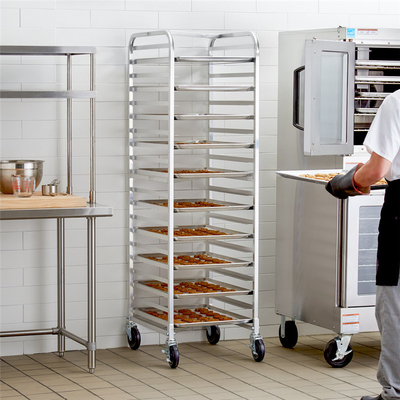 RK Bakeware China Foodservice NSF Custom 800 600 Revent Oven Rack Trolley de cozimento de aço inoxidável