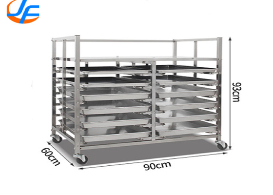 RK Bakeware China Foodservice NSF Custom MIWI Oven Revent Oven Rack Trolley de cozimento de aço inoxidável