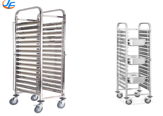 RK Bakeware China Foodservice NSF Custom GN1/1 Rational Oven Rack Trolley de Forno de Aço Inoxidável