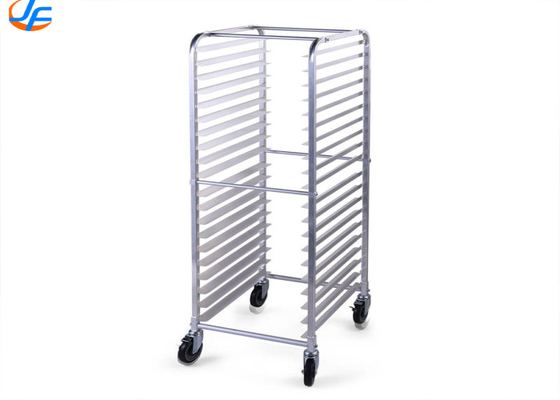 RK Bakeware China Foodservice NSF 470*620 REVENT Double Oven Baking Tray Rack Trolley Aço inoxidável GN1/1 Pan Trolley