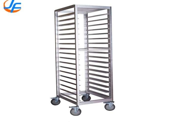 RK Bakeware China Foodservice NSF 470*620 REVENT Double Oven Baking Tray Rack Trolley Aço inoxidável GN1/1 Pan Trolley