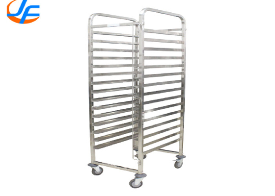 RK Bakeware China Foodservice NSF Carrinho de alimentos móvel de aço inoxidável GN1/1 Pan Tray Trolley Oven Rack