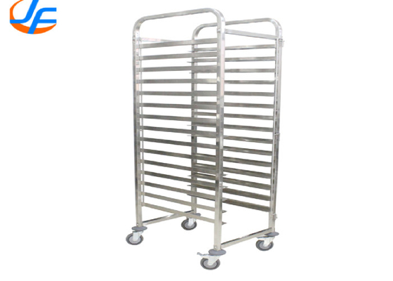 RK Bakeware China Foodservice NSF Carrinho de alimentos móvel de aço inoxidável GN1/1 Pan Tray Trolley Oven Rack