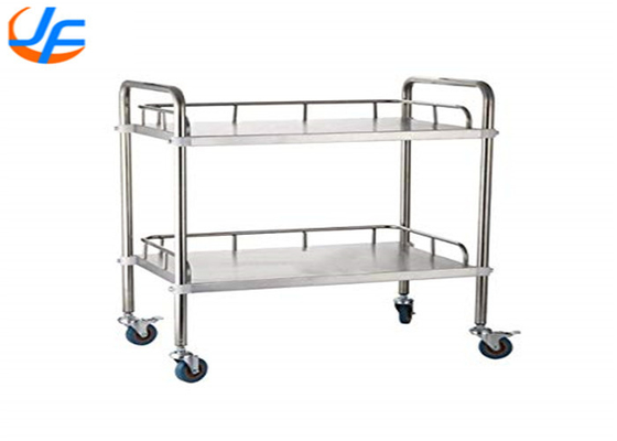 RK Bakeware China Foodservice 2/3/4 Tiers Steel Trolley Service Cart, Distribuição de material de trolley de aço inoxidável