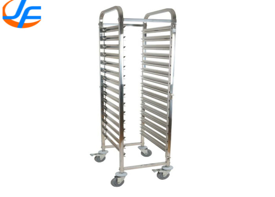 RK Bakeware China- 20 Pan End Load Bun / Sheet Pan Rack de aço inoxidável - montado