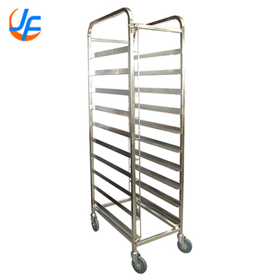 RK Bakeware China-Nesting Commercial Rack Trolley de aço inoxidável / Rack de panificação personalizado para padarias industriais