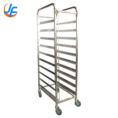 RK Bakeware China-Nesting Commercial Rack Trolley de aço inoxidável / Rack de panificação personalizado para padarias industriais