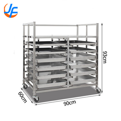 RK Bakeware China-Nesting Commercial Rack Trolley de aço inoxidável / Rack de panificação personalizado para padarias industriais