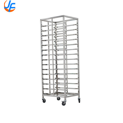 RK Bakeware China-32 Trays Rack de Forno Duplo Trolley de Forno Trolley de Forno / 304 aço inoxidável Rack de Forno Trolley de Pão