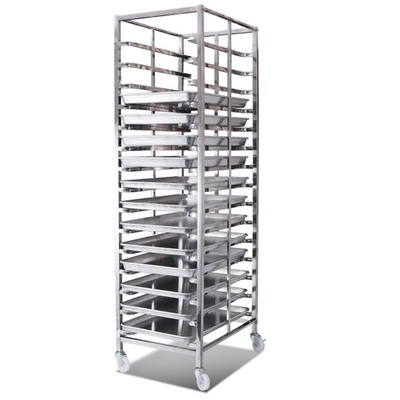 RK Bakeware China-Z Frame Nesting Trolley de cozimento de aço inoxidável Rack de forno duplo para padarias por atacado