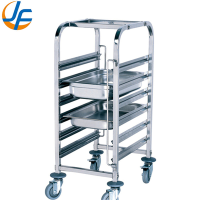 Trolley de aço inoxidável removível de 4 rodas