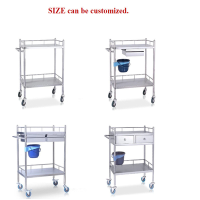 RK Bakeware China Foodservice NSF Carrinho médico hospitalar de aço inoxidável com gavetas