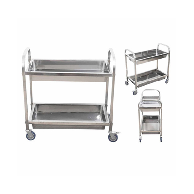 RK Bakeware China Foodservice NSF Double Line Tray Rack Trolley Trolley da padaria de aço inoxidável