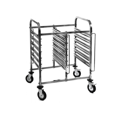 RK Bakeware China Fabricante para o transporte de aço inoxidável Gastronorm Rack Small Trolley